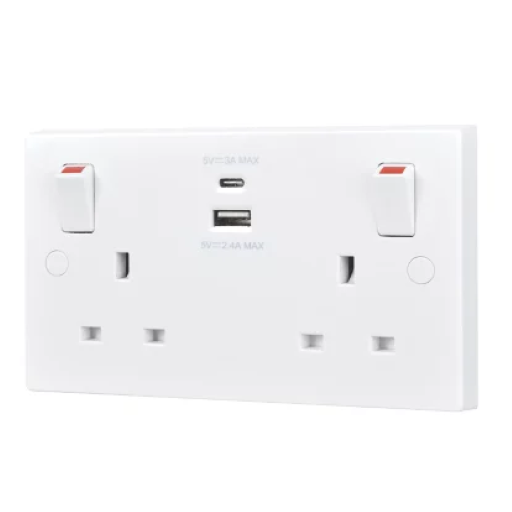 Status International White Switches & Sockets
