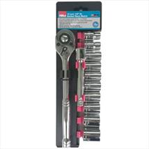Hilka 12 pce 1/2" Dr Socket Rack Metric