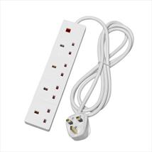 4 Gang 2 Metre 13 Amp Extension Lead