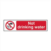 Not Drinking Water Red / White 200 x 50mm