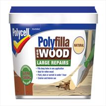 Polycell Polyfilla for Wood Large Repairs Natural 750g