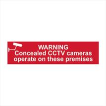 CCTV Red / White 200 x 50mm - New