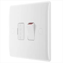 BG Nexus 13A DP Switched Fused Spur White 850-01