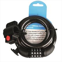 Hilka 12mm x 1200mm Combination Cable Lock