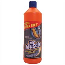 Mr Muscle Kitchen & Bathroom Drain Gel 500ml PLUS 100% Extra Free