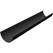 Black 112mm Round Gutter 4m