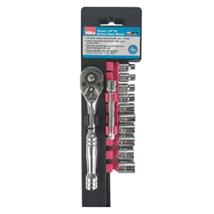 Hilka 12 pce 1/4" Dr Socket Rack Metric