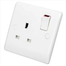 BG Nexus 13A DP 1 Gang Switched Socket White 821DP-01