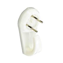 Securit Hard Wall Picture Hooks White 40mm. Pk of 2