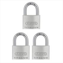Abus 64TI/40mm TITALIUM™ Padlock Triple Pack